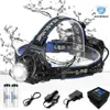 3000LM oplaadbare 2 LED-koplamp 3 modi Zoom-koplampgebruik 18650 batterij zaklamp Waterdichte fietscamping Wandellamp6891242