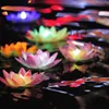 Lampe Lotus LED dans la piscine d'eau flottante colorée changée souhaitant des lampes lumineuses lanternes pour la décoration de fête souhaitant lampe HHA9