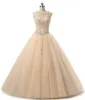 Sweet 16 Quinceanera Sukienki Pageant Lace Applique Tiul Ball suknie balowe Sukienki na balsame rozum