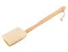 Natural Loofah Brush Bath Shower Exfoliating Body Scrubber with Long Wooden Handle Spa Massager