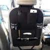 Cobertor de carro automotivo, encosto, multibolsos, bolsa de armazenamento, organizador, acessório, preto