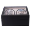Watch Winders Mechanical Black PU Leather Automatic Storage Box Collection Display Jewelry US Plug Winder Box1309L
