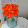 2018 Nowy Sztuczny Kwiat Kolor Dostosowywanie 10 sztuk / partia PU Mini Calla Lily Bunch Halloween Fałszywy kwiat dekoracji Suszone kwiat