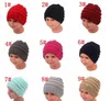 Baby hattar trendiga beanie virka mode mössor utomhus hatt vinter nybörjare beanie barn ull stickade kepsar varm beanie kka2143