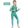 Criança roupa de banho de uma peça meninos meninas maiôs crianças trajes de banho manga longa maiô menina crianças beach wear mergulho natação9195985