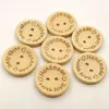 Natural Color Wooden Buttons handmade love Letter wood button craft DIY baby apparel accessories