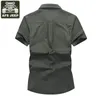 AFS Jeep Brand Hemd Männer Casul Shirts Denim Shirt Männer Kurzärmel Baumwolle Camisas Maskulina Camisas Hombre Vestir Männer Kleidung Y13038418