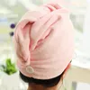 Microfiber Magic Hair Torktorkning Turban Wrap Handduk / Hat / Cap Snabbtorkare Badkar / Make Up Handduk Fast Frakt