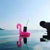 20 * 17cm Piscina Float Fun Flamingo Inflable Taza Holder Great for Pool Fiestas Tiempo de baño Tenedor y decoración