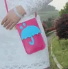 Moda Kobiety Ramię Crossbody Mini Bag Messenger New Umbrealla Cartoon PU Skórzany Telefon Torebka Najwyższej Jakości