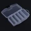 5 Compartments Transparent Fishing Tackle Boxes Fly Fishing Lure Spoon Hook Bait Connector Storage Case Tackle Box 15.5*9*3.3cm