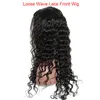 흑인 여성용 고품질의 인간의 머리카락 자연 가발 Pre Plucked Brazilian Body / Loose Wave Remy 헤어 레이스 프론트 가발 자연 색상