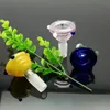 Glass Pipes Smoking Manufacture Hand-blown hookah Colorful spiral bubble head new