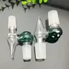 Smoking Pipe Mini Hookah glass bongs Colorful Metal Shape Colored Mushroom Soaked Head Smoking Set