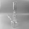 안녕하세요 si 유리 bong 물 담뱃대 더블 히스티 벨 바닥 perc 큰 비커베이스 14mm 여성 공동 15.7inch