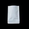 100PCS White Zip Lock Kraft Paper Stand Up Aluminum Foil Lining Bag Dried Beef Food Storage Coffee Bean Powder Tea Smell Proof Packing Bag