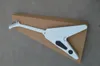 Tutto G Flying V Electric Guitar 6 String Codice a scacchiera in White14061008019420535