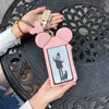 Kids Purse Cartoon Mouse Ear Neck Strap Card Bag for Girl Phone Bag PU Credit Card Photos Holders Coin Purses Baby