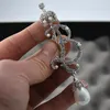 Vintage B Luxury Scepter Crown Broscher för Women's Brosch Crown Pins Badges Stimuled Stone Pearl Golden Broche Smycken Gift