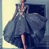 Evening dress Yousef aljasmi Kim kardashian V-Neck Appliqued Hi-Lo Long dress Myriam Almoda gianninaazar ZuhLair murad Ziadnakad