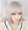 Danganronpa Nanami Chiaki beżowa farba w stylu na imprezę Cosplay tryb Perücke seksowna peruka