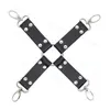 7pcs Bondage Harness Handschellen Fußfesseln Cat Eye Blinder Gag Cross Strap Paddle Kit #R97