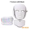 Novo produto quente IPL IPL Light Therapy Rejuvenescimento Máscara de pescoço LED com 7 cores para uso doméstico