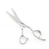 Professionell Hair Shears 6 tum Silver Hair Scissors Japan 440c Bow-Knot Handle Partihandel 10st / Lot Lyrebird Top Class Ny