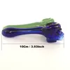 Pyrex Oil Burner Pipes Thick skull Smoking Hand spoon Pipe 3.93 inch Tobacco Dry Herb For Silicone Bong Glass Bubbler