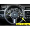 Car Steering Wheel Button Decorative Frame Trim Chrome Styling Sticker For BMW M2 M3 M4 M5 3 Series 330i