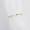 Women Fashion 14K Gold Ring Eternity Diamond Jewelry Thin CZ Band Sterling Silver Plated Wedding Rings Jewellry Size 5 - 12