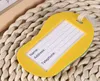 100pcs Flip Flop Shape Bagaglio Tag Tronco Carte Striscia Valigia Etichetta Borse Etichette Accessori da viaggio Festa di nozze Souvenir Carino sli