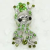 Wholesale Crystal Rhinestone Frog Brooches Fashion Costume Pin Brooch jewelry gift Accessories C856