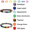 New Elephant 8 milímetros Natural de Pedra pulseira contas Tigereye Lazuli Ágata liga colorida da ioga Bangles Para Mulheres Homens Amantes pulseira de presente