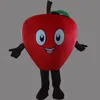2018熱い販売エヴァ素材赤いアップルマスコット衣装フルーツ漫画アパレル広告
