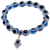 Neue 10 Teile/los Mode Blau Evil Eye Kristall Armbänder Glück Charme armreif Schmuck DIY für Frauen