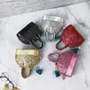 Fashion Kids Handbags Children Girls Princess Purses Lovely Shell Sequins Pendant Design Tote Teenagers Inclined Shoulder Bags Xmas Gifts