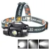 USB 3W Czujnik podczerwieni LED MINI HEADLAMP RJ-020 INDUCTLING REPRAVERAME Reflektor Wodoodporna głowica połowowa Palnik Użyj 18650 baterii