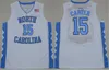 North Carolina Tar Heels Jerseys College Basketball Vince Carter 15 Michael 23 32 Luke Maye 5 Nassir Little Ed Black White Blue