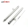 SMSPADE Con 4 anelli Bondage Regolabile espandibile in acciaio inossidabile Argento Spreader Bar Set per coppie Giocattoli adulti del sesso Prodotti Y18100803