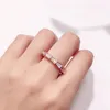 Modeform ring diamanter smycken rose guldfärg bague ormringar för kvinnor söta festsmycken6213557