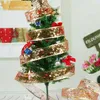 الأورجانزا الشريط عيد الميلاد أشرطة DIY زينة شجرة عيد الميلاد للمنزل احتفالي إمدادات حزب الذهب / الفضة / أحمر GA542