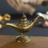 Fairy Tale Aladdin Magic Lamp Vintage Censer Creative Metal Aroma Burner Multi Color rökelsebrännare Nya ankomst5825472