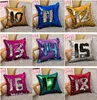 Cekiny Throw Pillow Case Najlepszy Nowy Stworzony Gorący DIY Dwa Ton Glitter Cekiny Rzuć Poduszki Dekoracyjna Poduszka Case Sofa Car Pokrywa B570