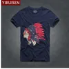 Heißer Verkauf 9 Farben Sommer Indische Kopfschmuck Print T Shirt Männer 100% Baumwolle Kurzarm Männer t-shirt Mode Marke Kleidung tops T