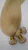 Braziliaanse virgin Human Hair Weave extensions 613 blonde corlor 826 inch Indiase Peruaanse remy Inslag 3 4 5pcs22870435336833