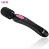 Oplaadbare Magic Wand Krachtige Body Massager Clitoral Vibrator Double Motors Av Vibrators Adult Seksspeeltjes voor Paren Sex Product