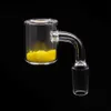 Thermal Banger Discoloration sand 100% Quartz Banger Bucket with 10mm 14mm 18mm Male Female Double Quartz Nail For Oil Rigs Glass Bong