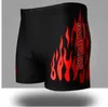 Haute Qualité Maillots de Bain Pas Cher Hommes Maillots De Bain Chauds Maillots de Bain Boxer Shorts Flamme Imprimer Maillot de Bain Costume Plage Plus La Taille XL-XXXL