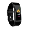 Smart Watch LCD Schermo ID115 Plus Smart Bracciale Fitness Orologi Banda Monitoraggio della pressione cardiaca Monitoraggio Smart BolSband con PackA5850379